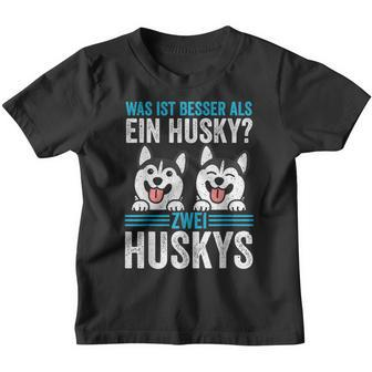 Zwei Husky Dog Husky Kinder Tshirt - Seseable