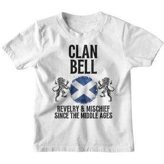 Bell Clan Scottish Family Name Scotland Heraldry Youth T-shirt - Seseable