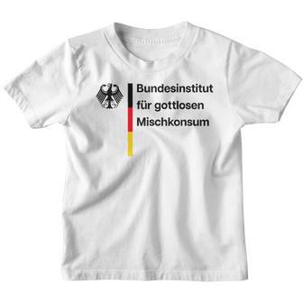 Bundesinstitut Für Gottlosen Mischkonsum Gottloser Ironie Kinder Tshirt - Geschenkecke