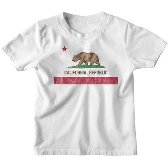 California Republic Flag California Souvenir Kinder Tshirt - Seseable