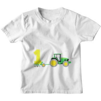 Children's 1St Birthday Ich Bin Schon 1 Jahre Tractor Tractor Kinder Tshirt - Seseable