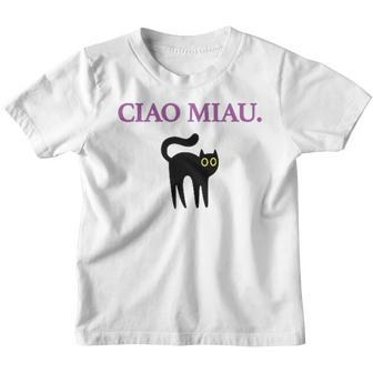 Ciao Miau X Cat Cats Cat Lovers Humour Fun Kinder Tshirt - Seseable