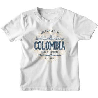 Colombia Retro Style Vintage Colombia Kinder Tshirt - Seseable