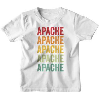 Condado De Apache Arizona Diseño De Texto Arcoíris Sin Mangas Camiseta niño - Regaloses