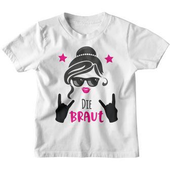 Die Braut Rockt Team Bride Outfit Jga Group S Kinder Tshirt - Seseable