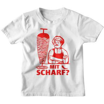 Doner Kebab Doner Shop With Scharf Kinder Tshirt - Seseable