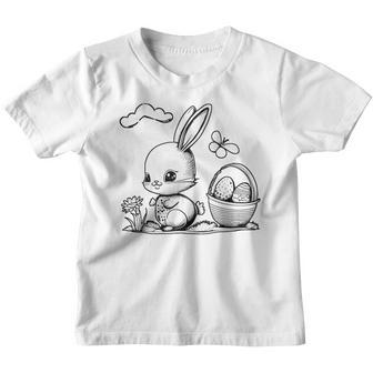 Easter Bunny Ausmalen Und Selbst Bemalen Kinder Tshirt - Geschenkecke