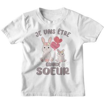 Enfant Je Vais Être Grande Soeur Lapin Future Grande Soeur Youth T-shirt - Cadeauxyz