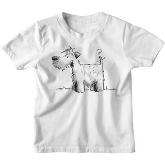 Dog Motif For Schnauzer Or Terrier Lovers Kinder Tshirt - Seseable