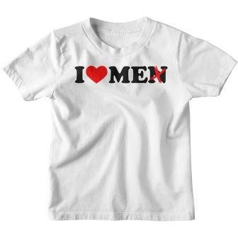 Ich Liebe Männer Ohne Das N Herz Herren Mit Durchstrichenem N Kinder Tshirt - Seseable