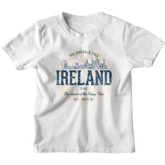 Ireland Retro Style Vintage Ireland Kinder Tshirt - Seseable