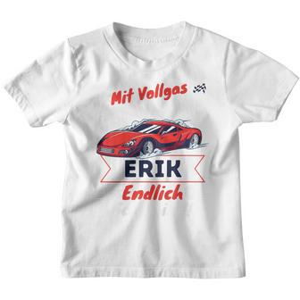 Kinder Endlich Schulkind Erik Personalised First Day Of School 2024 Kinder Tshirt - Geschenkecke