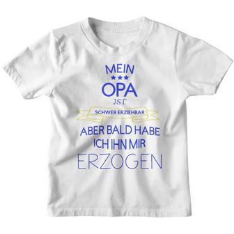 Kinder Opa Erziehen Kinder Kinder Tshirt - Seseable