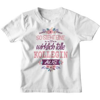 Kollegin Geburtstag Arbeitskollegin Arbeit Spruch Lustig Kinder Tshirt - Geschenkecke