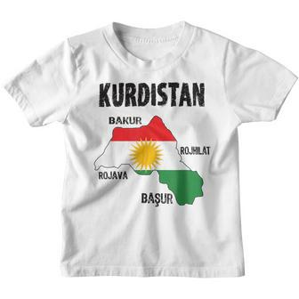 Kurden Kurdistan Newroz Kurdi Flag Her Biji Kurdistan Kinder Tshirt - Seseable