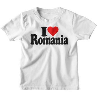 I Love Heart Rumänien Rumänische Kultur Kinder Tshirt - Geschenkecke