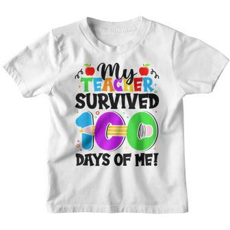 Meine Schüler Haben 100 Tage Meines 100 Schultages Überlebt Kinder Tshirt - Seseable