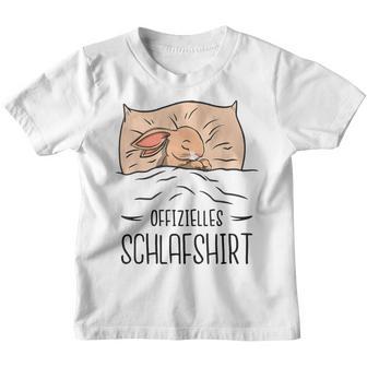 Offizielles Schlaf Süßer Hase Beim Schlafen Kinder Tshirt - Geschenkecke