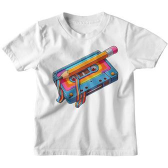 Retro 80Er 90Er Jahre Party Verkleidung Kassette Kinder Tshirt - Seseable