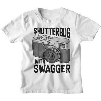 Shutterbug With Swagger Fotograf Lustige Fotografie Kinder Tshirt - Seseable