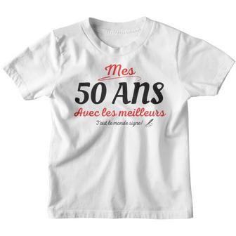 A Signer 50 Ans Anniversaire Cadeau Anniv 50 Ans Signature Youth T-shirt - Cadeauxyz