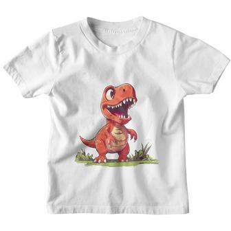 T-Rex 2Nd Birthday Dino Ich Bin Schon 2 Jahre Alt German Langu Kinder Tshirt - Seseable