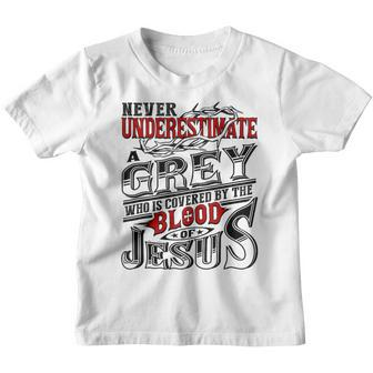 Underestimate Grey Family Name Youth T-shirt - Seseable