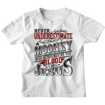 Underestimate Mooney Family Name Youth T-shirt - Seseable