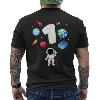 1 Astronaut Geburtstagsfeier 1 Jahr Altes Astronomie-Kostüm T-Shirt mit Rückendruck - Seseable