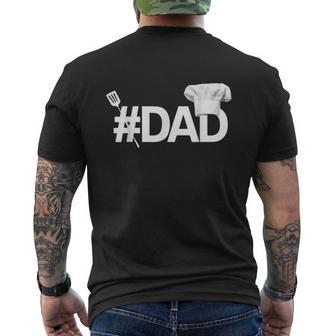 1 Daddy Number One Cooking Dad For Fathers Day Mens Men's T-shirt Back Print - Seseable
