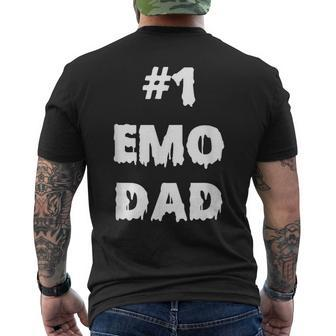 1 Emo Dad Apparel For Fathers Dads Men Men's T-shirt Back Print - Monsterry