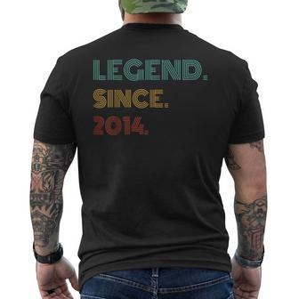 10 Years Old Legend Since 2014 10Th Birthday Men's T-shirt Back Print - Thegiftio UK