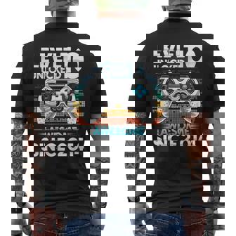 10 Yr Bday Son Boy Gamer 10Th 10 Year Old Birthday Men's T-shirt Back Print - Seseable