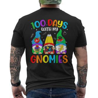100 Days With My Gnomies 100 Days Of School Gnome Smarter Men's T-shirt Back Print - Seseable