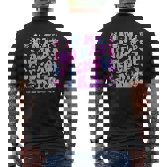 In My 100 Days Of School Era Retro Disco 100Th Day Of School Men's T-shirt Back Print | Mazezy