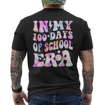 In My 100 Days Of School Era Retro Smile 100Th Day Of School Men's T-shirt Back Print | Mazezy