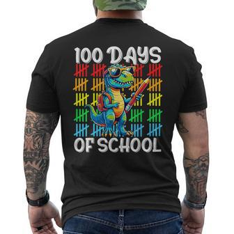 100 Days Of School Happy 100Th Days Of School Men's T-shirt Back Print - Seseable