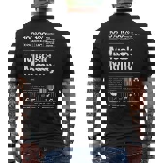 100 Muscle Mommy Bodybuilding Gym Fit On Back Men's T-shirt Back Print - Seseable