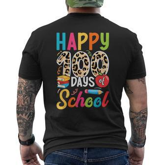 100Th Day Of School Boys Girls Happy 100 Days Of School Men's T-shirt Back Print | Seseable CA