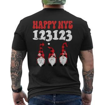 123123 New Years Eve Happy New Year 2024 Last Day Nye 2023 Men's T-shirt Back Print - Monsterry