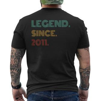13 Years Old Legend Since 2011 13Th Birthday Men's T-shirt Back Print - Seseable