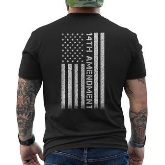 14Th Amendment Flag Political Men's T-shirt Back Print - Monsterry