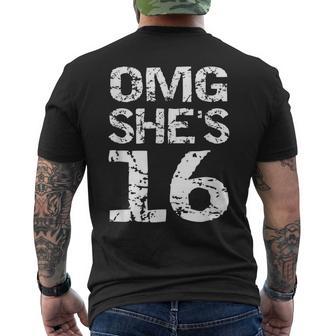 16Th Birthday Sweet 16 Group Photo Outfit Omg She's 16 Men's T-shirt Back Print - Monsterry DE