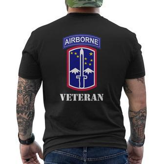 172Nd Infantry Patch Airborne Tab White Veteran Chest Mens Back Print T-shirt | Mazezy