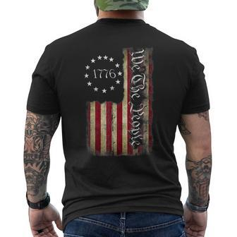 1776 We The People Patriotic American Constitution V2 Mens Back Print T-shirt - Thegiftio