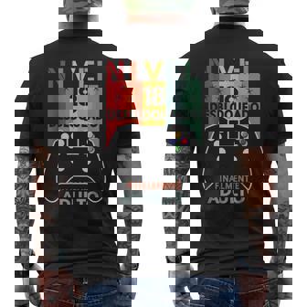 18 Años Cumpleaños Divertido Nivel 18 Desbloqueado Adulto Camiseta Hombre Estampado Espalda - Regaloses