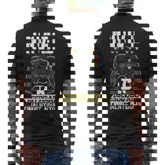 18 Años Regalo De Cumpleaños Chico Humor Chica Gamer Camiseta Hombre Estampado Espalda - Regaloses