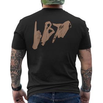 187 Hand Sign Gesture T-Shirt mit Rückendruck - Seseable