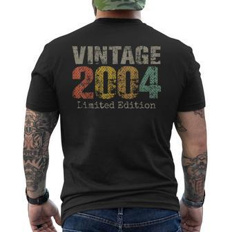 19 Year Old Vintage 2004 Limited Edition 19Th Birthday Men's T-shirt Back Print - Monsterry DE