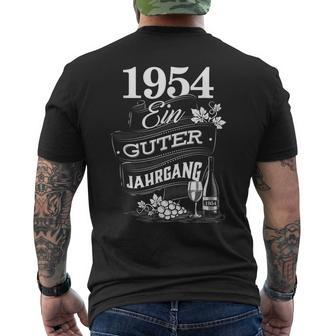1954 Ein Guter Jahrgang Geburjahrgang Birthday T-Shirt mit Rückendruck - Seseable